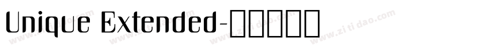 Unique Extended字体转换